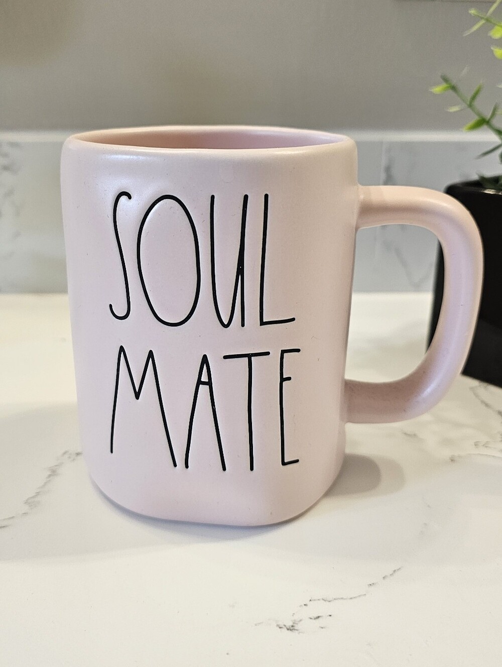 Rae Dunn Pink "Soul Mate" Ceramic Mug